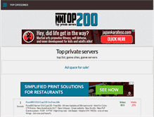 Tablet Screenshot of mmtop200.com